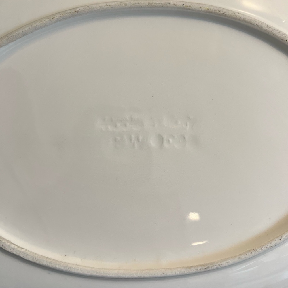 SOLD Vibrant Hand-Painted Ceramic Oval Platter 13", Red Tomatoes, Made in Italy - Picture 4 of 15
